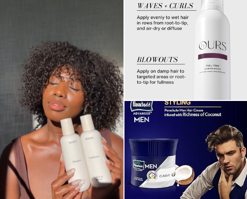 My go to Hair care products cover photo collage