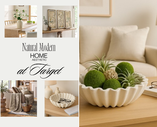 Natural-Modern Aesthetic Home Decor at Target cover photo collage