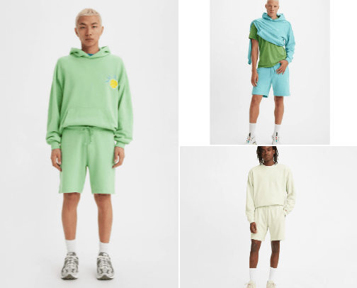 MEN'S Levi's®  SWEATSHORTS cover photo collage