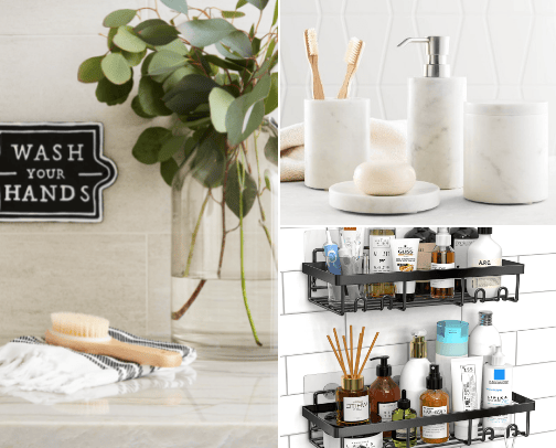 Budget-Friendly Bathroom Decor cover photo collage