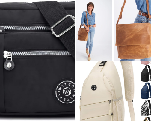 The Perfect Crossbody bag cover photo collage