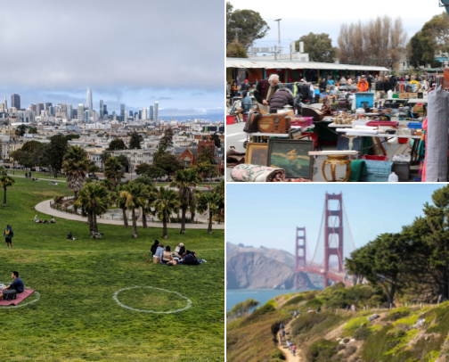 Explore SF: Top Outdoor Adventures, Hidden Beaches, Culinary Delights & Local Hotspots 🎟️ cover photo collage