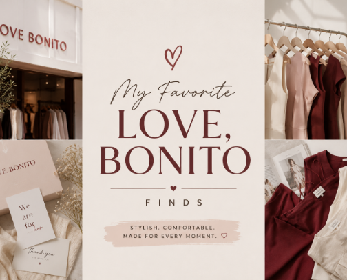 My Favorite Love, Bonito Finds cover photo collage
