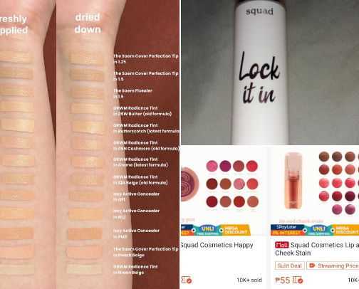 Make up product cover photo collage