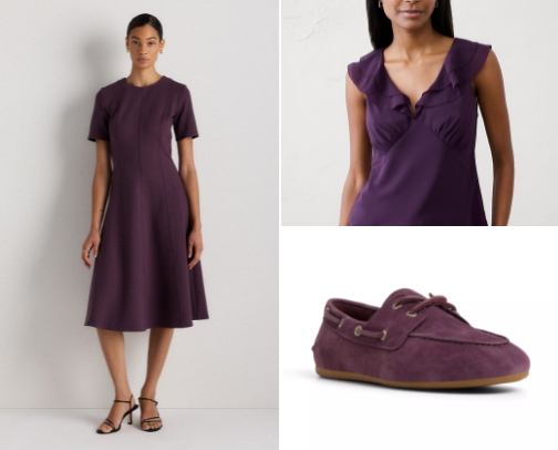 Plum Noir:  Dark Shades of Purple For Spring cover photo collage