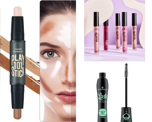 affordable makeup💄 cover photo collage