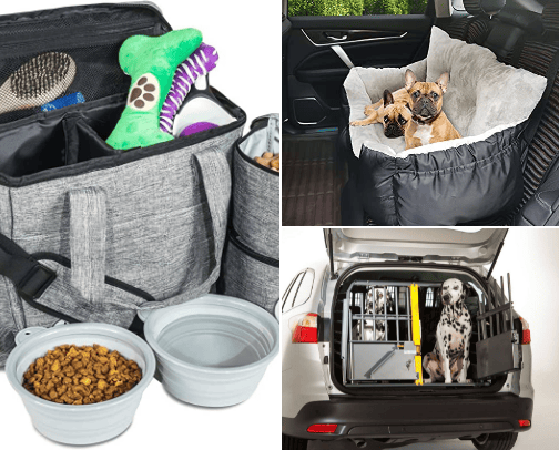 Pet travel essentials  cover photo collage