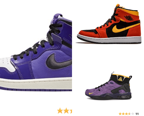 nikes/jordans on the higher end budget cover photo collage