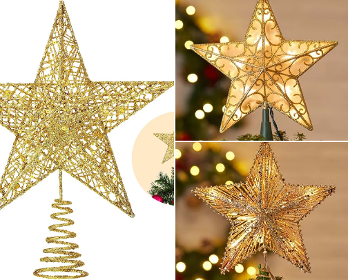 Tree Topper Stars 🎄⭐ cover photo collage