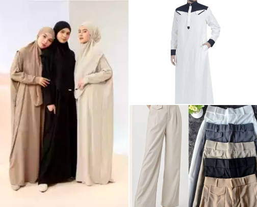 Arab abaya cover photo collage