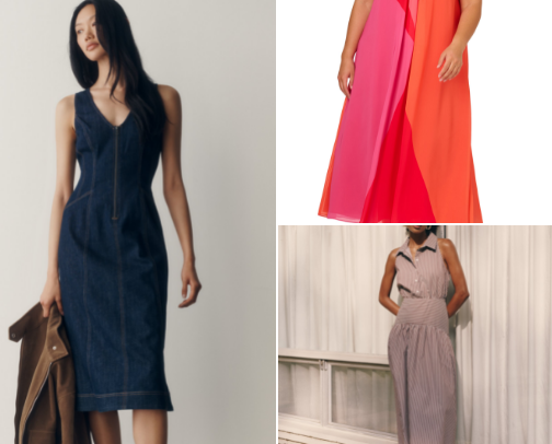 The Dress Edit for the Warm-to-Fall Stretch cover photo collage