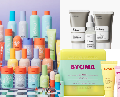 Bubble skin care cover photo collage