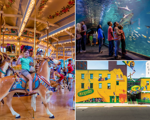 Ultimate East Coast Adventures for Kids: PA, NJ & NY Edition cover photo collage
