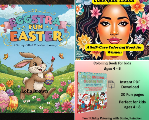 Coloring Books Adventure cover photo collage
