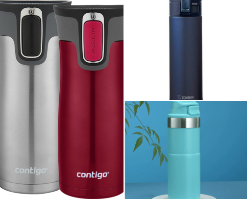 Travel Coffee Mugs That Survived My Chaotic Commute Without Leaking Once cover photo collage