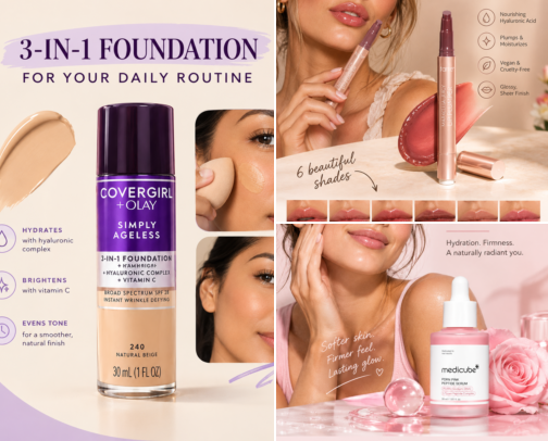 My favorite beauty recs cover photo collage