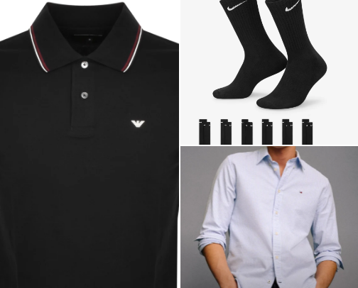 men's clothes cover photo collage
