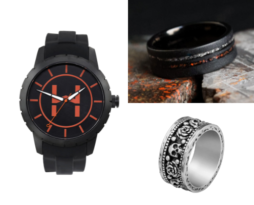 Your Hubby’s new watch and rings cover photo collage