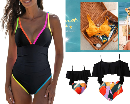 Bathing suits I recommend as a momma to 3 cover photo collage
