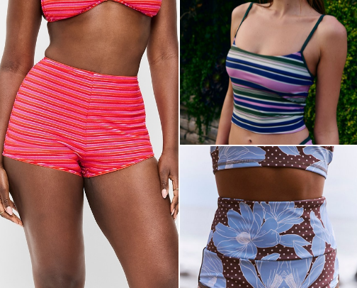 bathing suits for an iconic summer cover photo collage