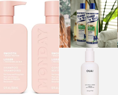 Favorite hair products & accessories cover photo collage