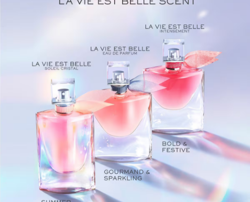 La vie est belle lancome perfume from ulta cover photo collage