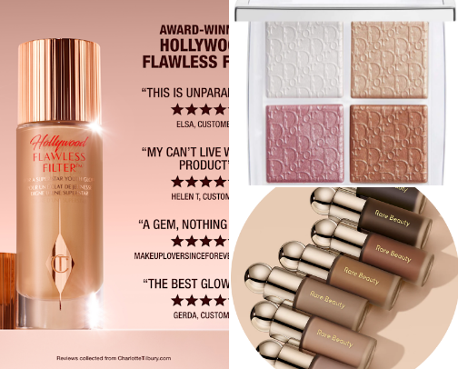 best products for no make-up make-up look cover photo collage