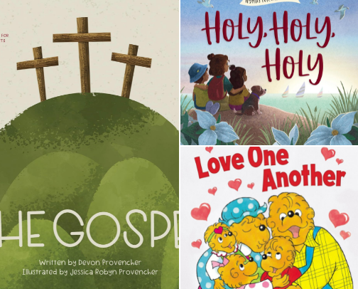 Faith Based Books for Toddlers cover photo collage