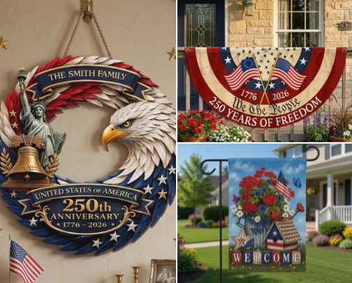 Decorate your home all year round with these beautiful and unique decor items! cover photo collage