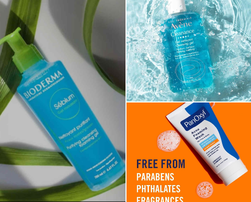 Skin care that solved my acne 🫧🧴 cover photo collage