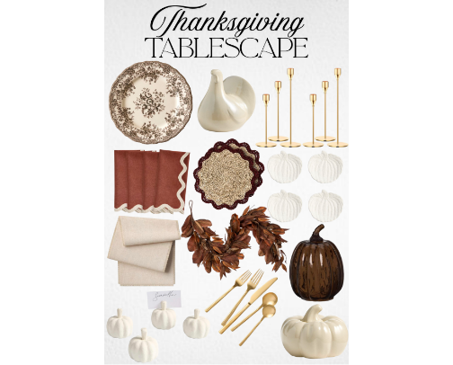 Thanksgiving Tablescape cover photo collage