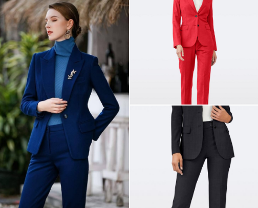 Suits for office work cover photo collage