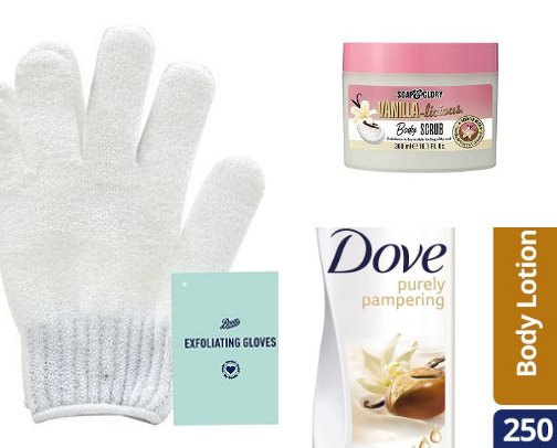 Essentials for everything shower cover photo collage