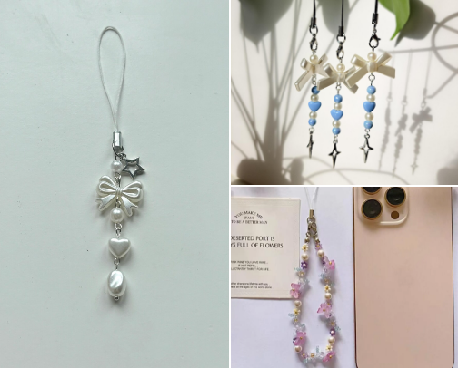 Keychains, Charms & Pins ⋆˚꩜｡ cover photo collage