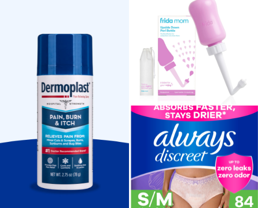 Postpartum Essentials: Mama care, Down there cover photo collage