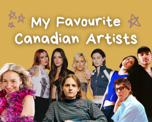 My Favourite Canadian Artists cover photo collage