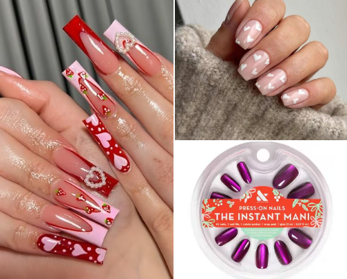 Nail ideas for Valentine's Day pamper yourself first with some or all of these essentials cover photo collage