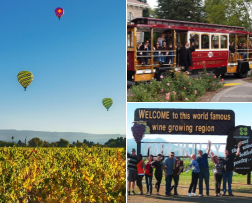 Napa Valley California cover photo collage