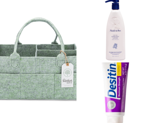 Diaper caddy essentials cover photo collage