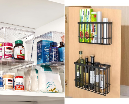 Budget Kitchen Storage Finds Under $40 for Small Kitchens & Apartments cover photo collage