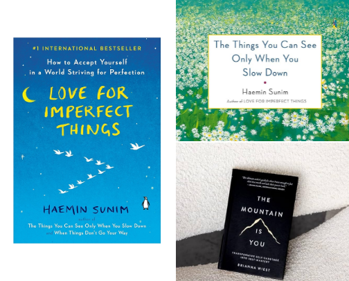 a not so-overwhelming book recos for light readers like me!! 💖 cover photo collage