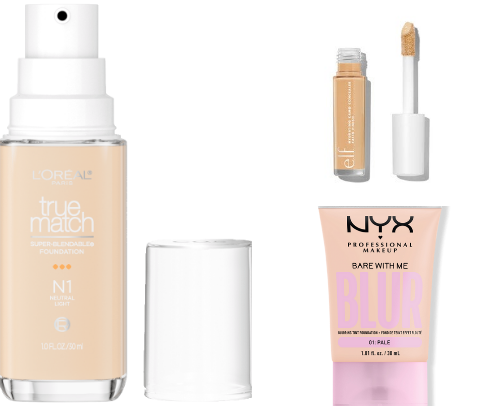Drugstore makeup favorites cover photo collage