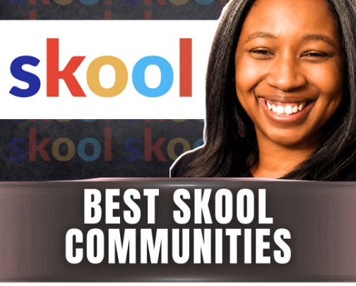 Best Skool Communities for Single Mom Entrepreneurs (Vetted + Affiliate) cover photo collage