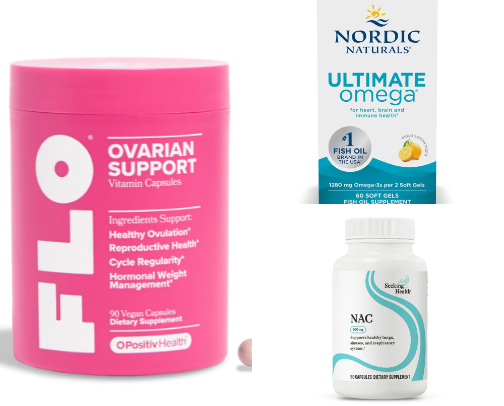 Supplements for PCOS (Polycystic Ovarian Syndrome) cover photo collage