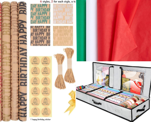 Christmas wrapping essentials 🎁 cover photo collage