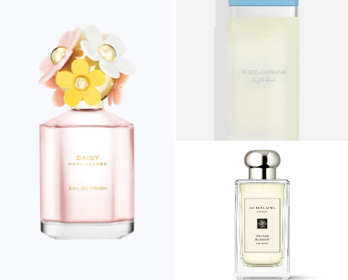Head-turning day perfumes cover photo collage
