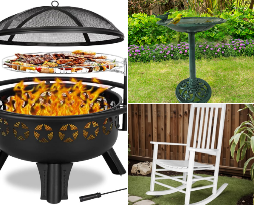 Summer Backyard Living cover photo collage