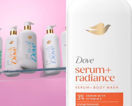 Dove Body Wash cover photo collage