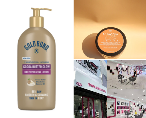 Beauty products cover photo collage