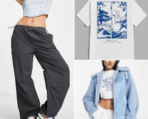 Clothing- streetwear or cassual looks cover photo collage